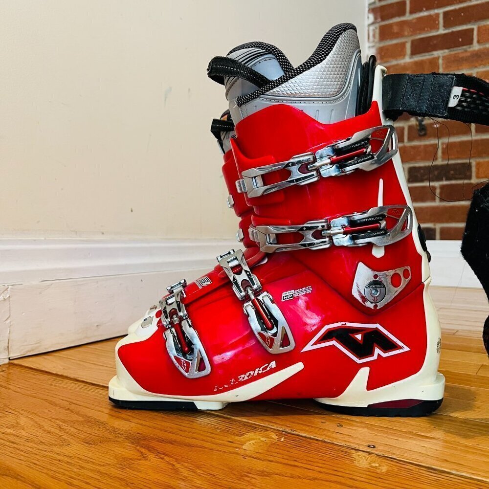 Men's Nordica Speedmachine 8 Red & Cream Size 280-285 Mondopoint 325mm